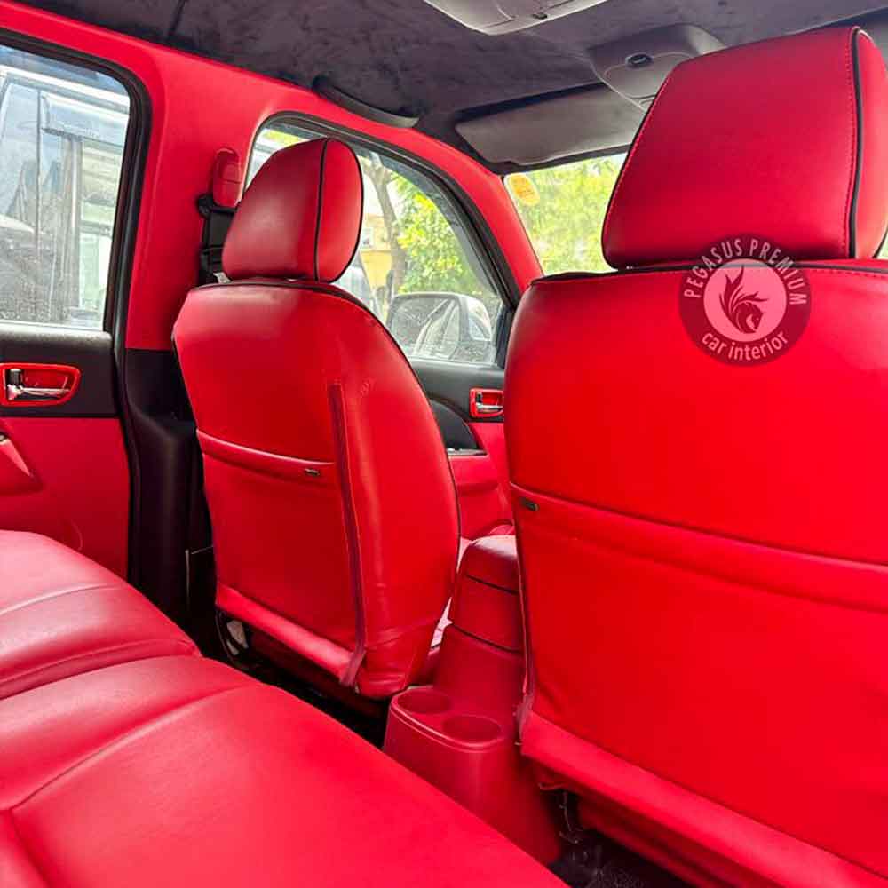 Ford Endeavour Interior Modification in Red - Pegasus Premium