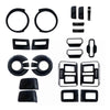 Glossy Black Garnish Combo Kit for Mahindra Thar Roxx 2024 Onwards