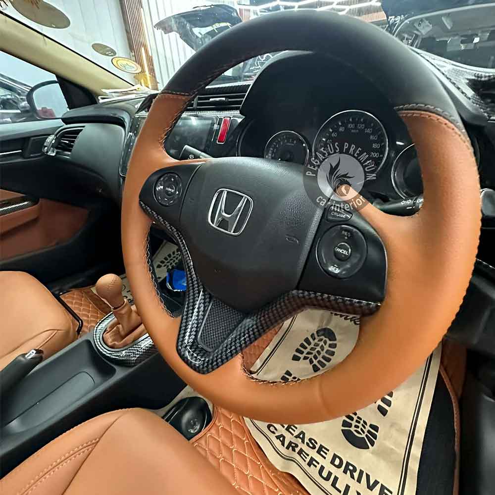 Honda Civic Interior Modification in Tan - Pegasus Premium