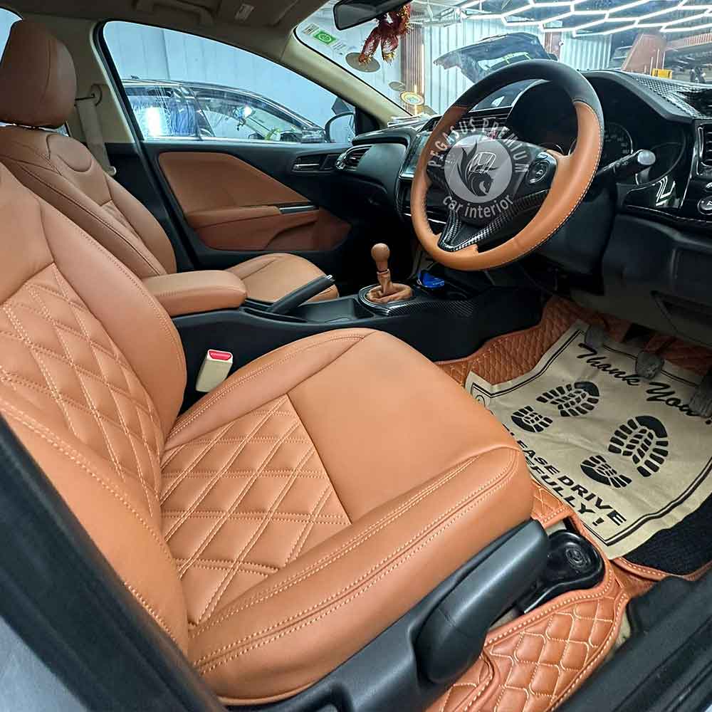Honda Civic Interior Modification in Tan - Pegasus Premium – Car Shala