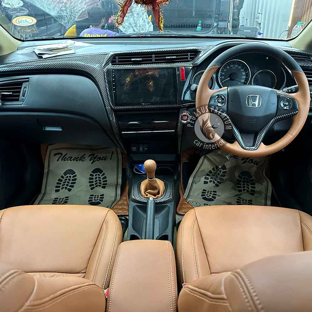 Honda Civic Interior Modification in Tan - Pegasus Premium