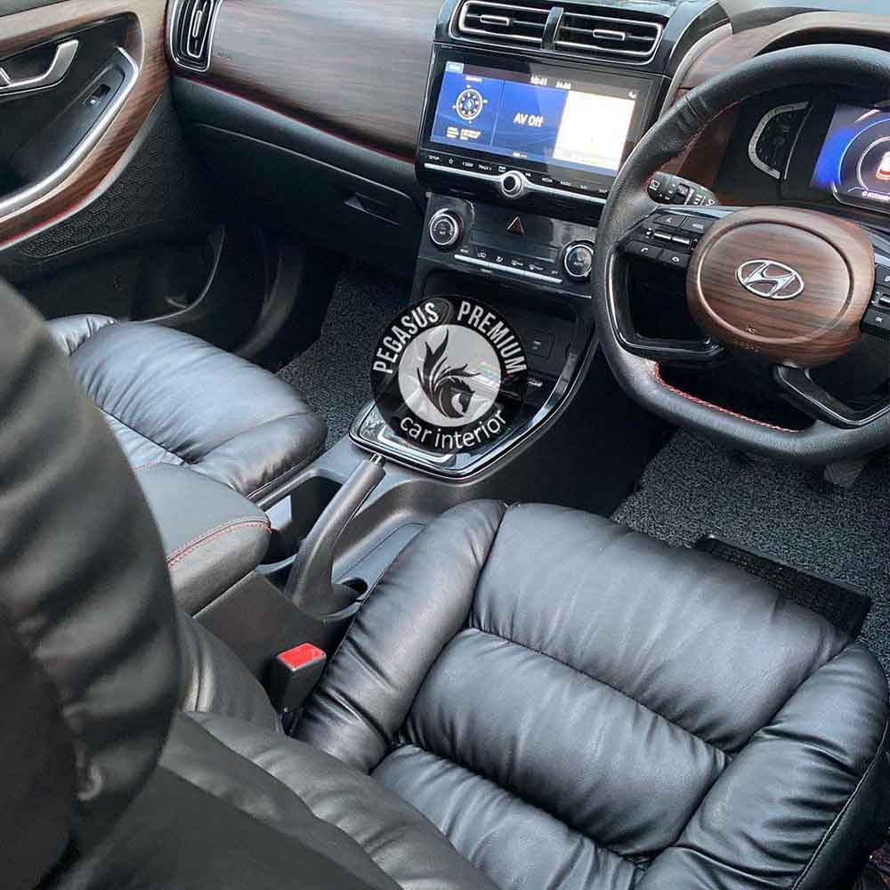 Hyundai Alcazar Interior Modification in Black - Pegasus Premium