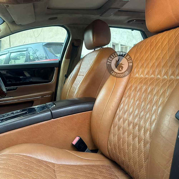 Jaguar Interior Modification in Tan - Pegasus Premium – Car Shala