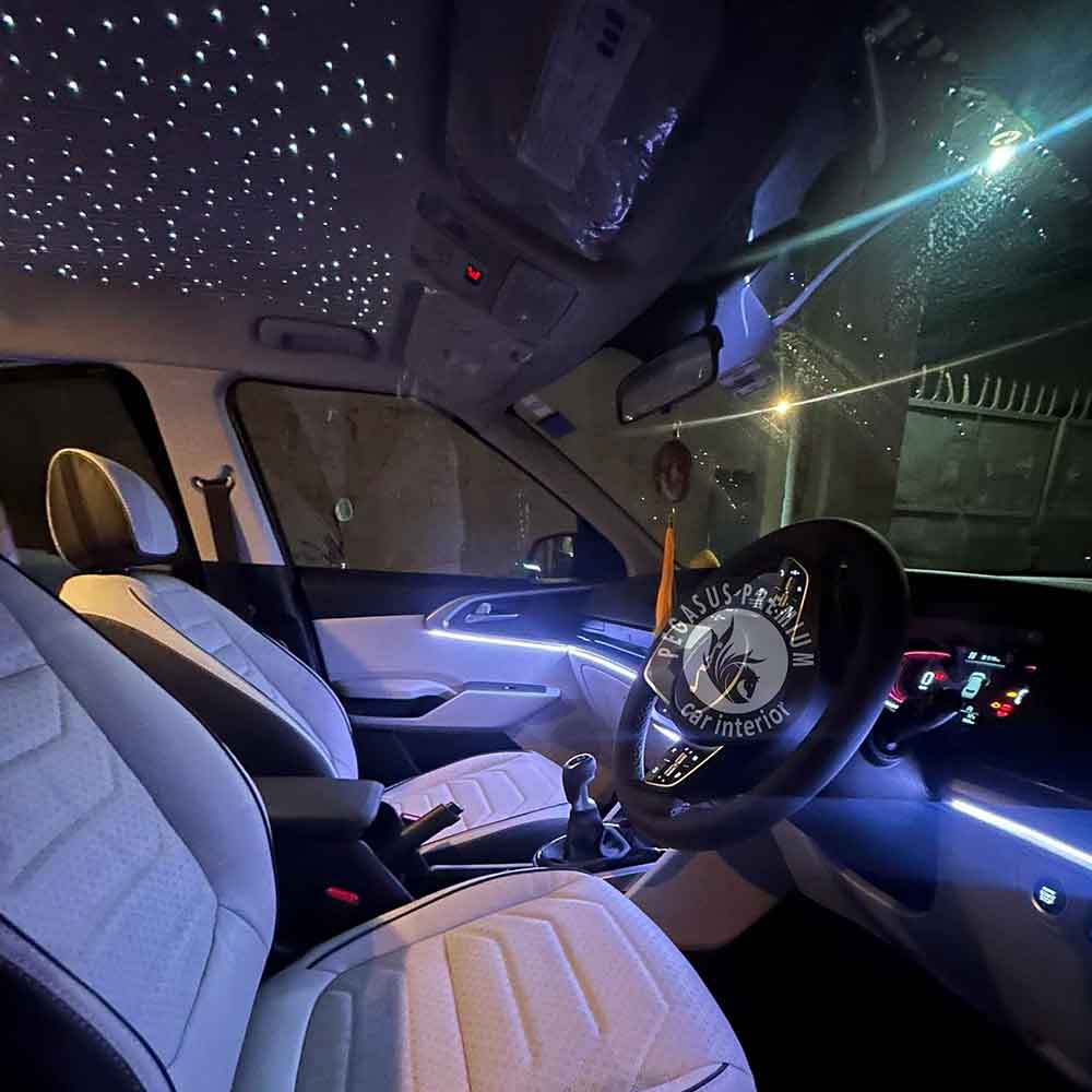 Kia Carens  Interior Modification in Ice Grey - Pegasus Premium