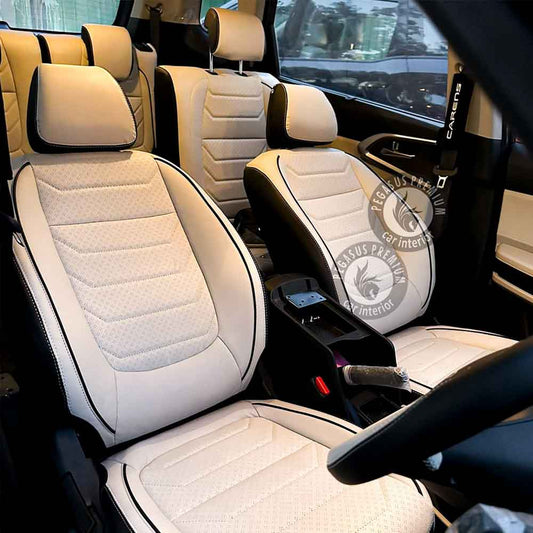 Kia Carens  Interior Modification in Ice Grey - Pegasus Premium