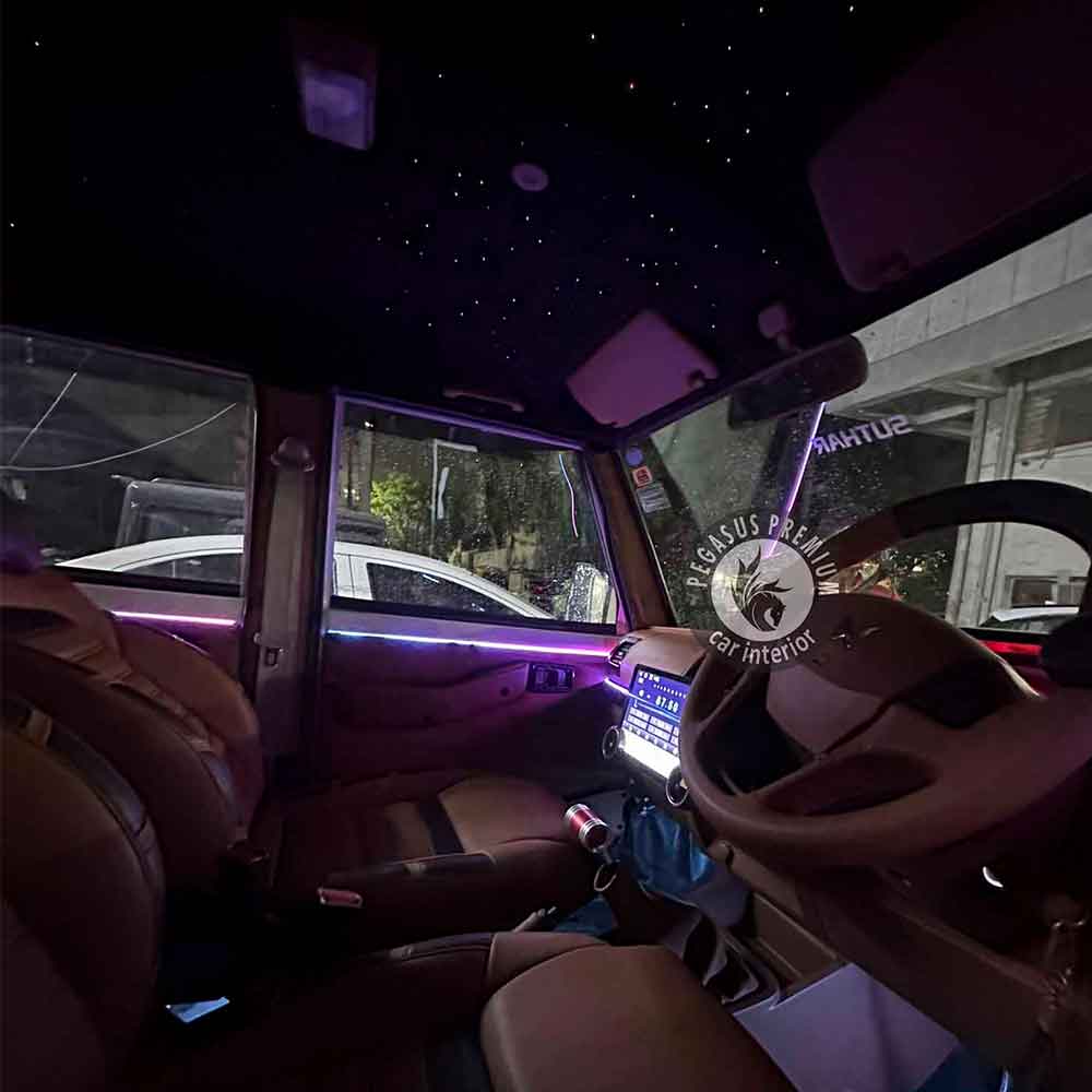 Mahindra Bolero Interior Modification in Tan & Black - Pegasus Premium