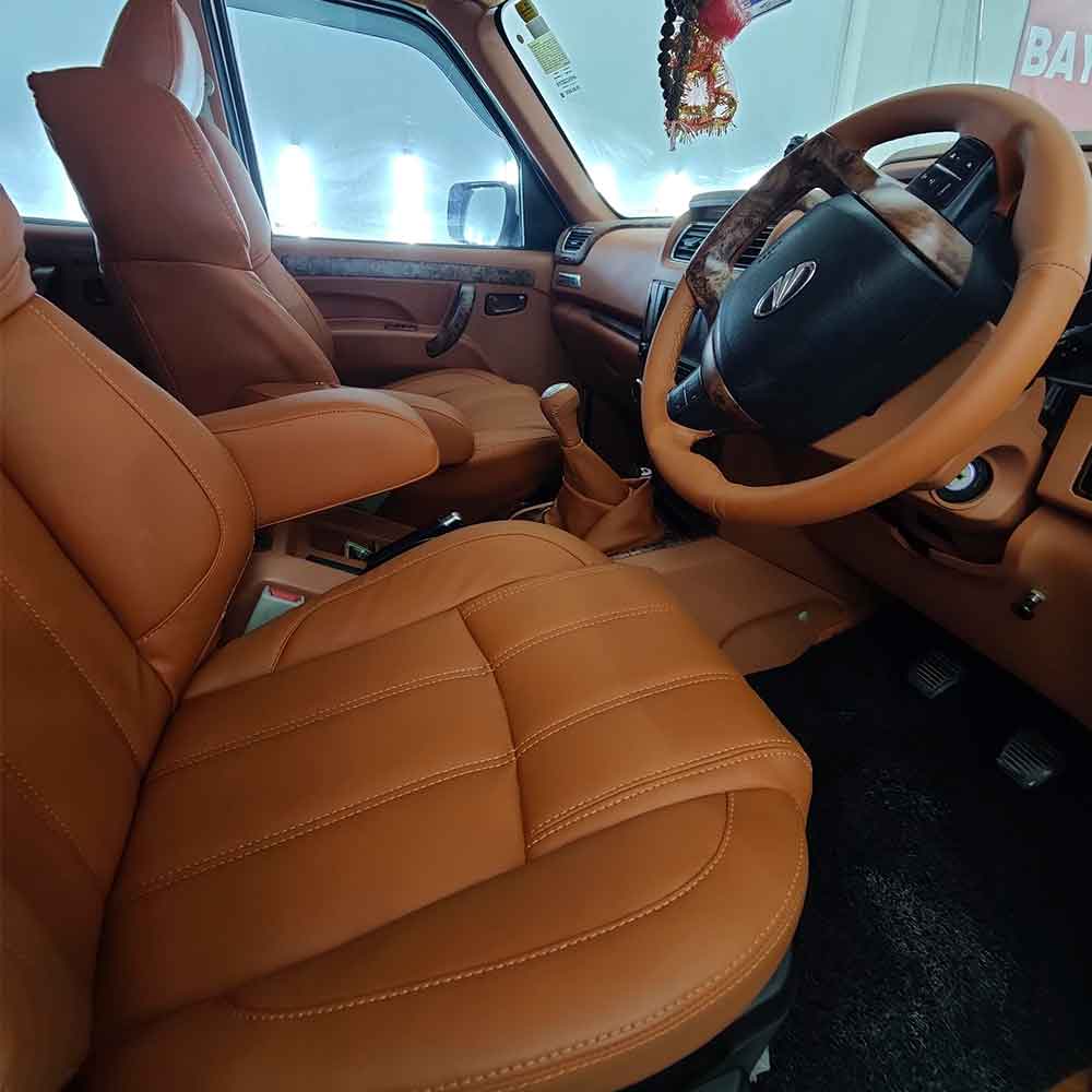 Mahindra Scorpio Interior Modification in Tan - Pegasus Premium