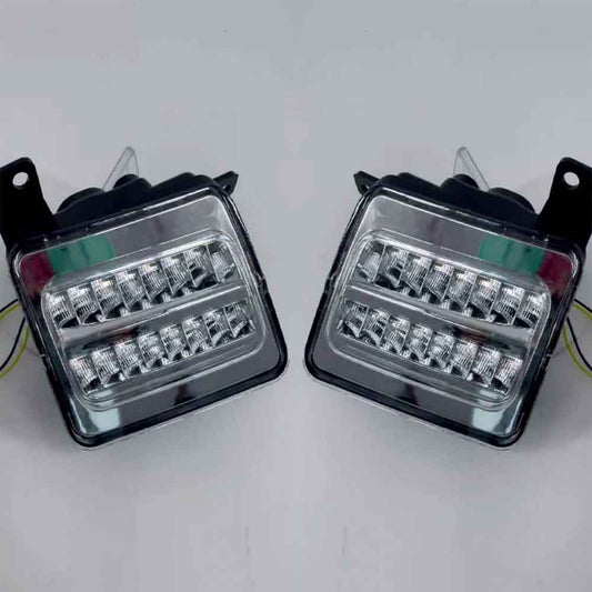 Mahindra Thar 2020 Onward Front Fender LED DRL Light With Matrix Turn Signal - Set of 2