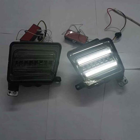 Mahindra Thar 2020 Onward Front Fender LED Strip DRL Light With Matrix Turn Signal (Set of 2Pcs.) (Copy)