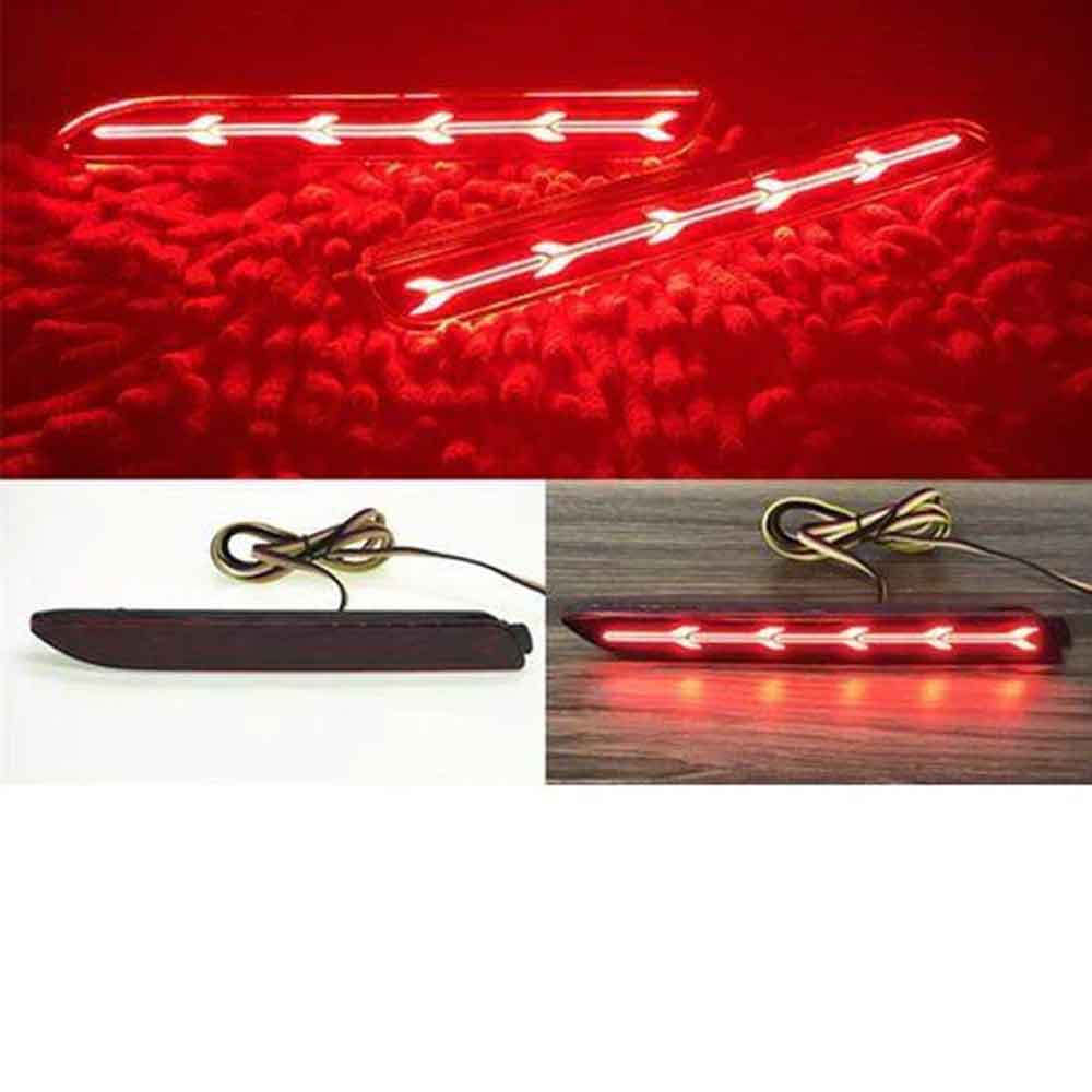 Rear Bumper Reflector LED Lights for Maruti Suzuki (in 4 Design)