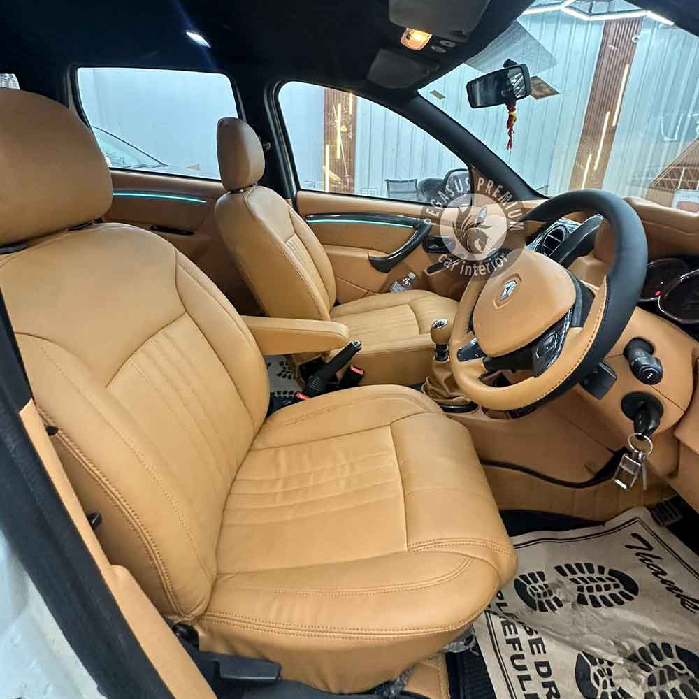 Renault Duster Interior Modification in Mustard - Pegasus Premium