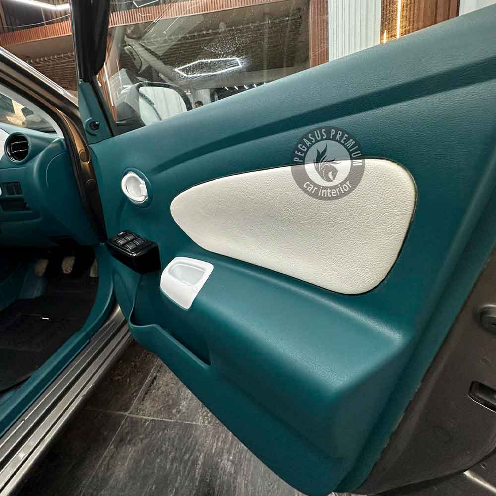 Renault Scala Interior Modification in Blue & White - Pegasus Premium