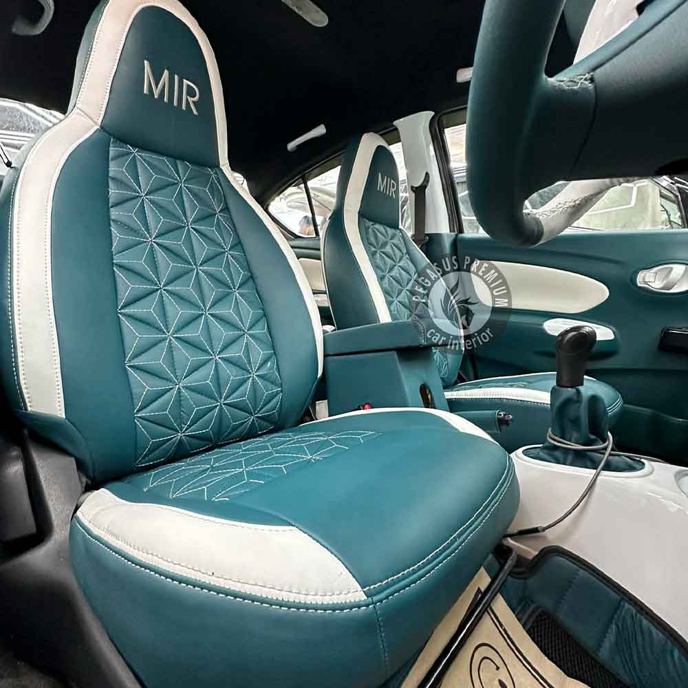 Renault Scala Interior Modification in Blue & White - Pegasus Premium