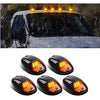Roof Marker Hummer Style LED Lights with Smoke Glass Amber Color For ALL SUVs Set of 5