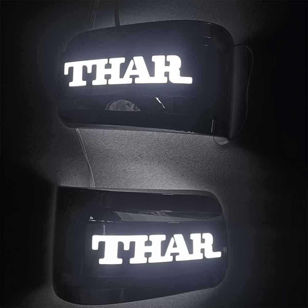 Side Mirror LED Indicator Lights for Mahindra Thar 2020 Onwards - Chrome Finish
