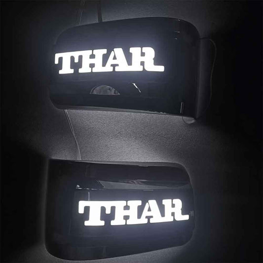 Side Mirror LED Indicator Lights for Mahindra Thar 2020 Onwards - Chrome Finish