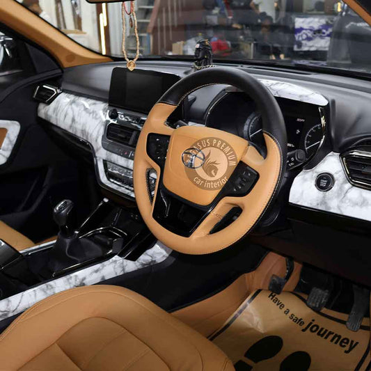 Tata Harrier Interior Modification in Tan & Black - Pegasus Premium