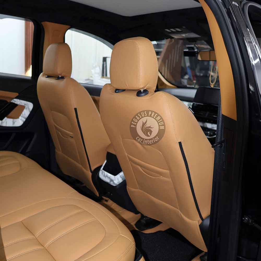 Tata Harrier Interior Modification in Tan & Black - Pegasus Premium