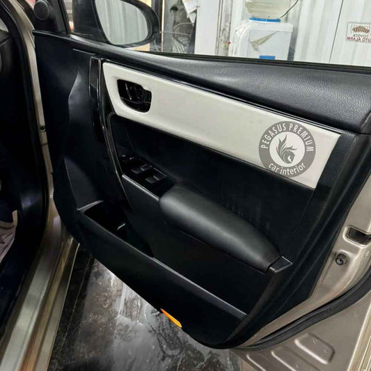 Toyota Corolla Altis Interior Modification in White - Pegasus Premium