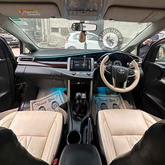 Toyota Innova Crysta Interior Modification in Beige & Tan - Pegasus Premium