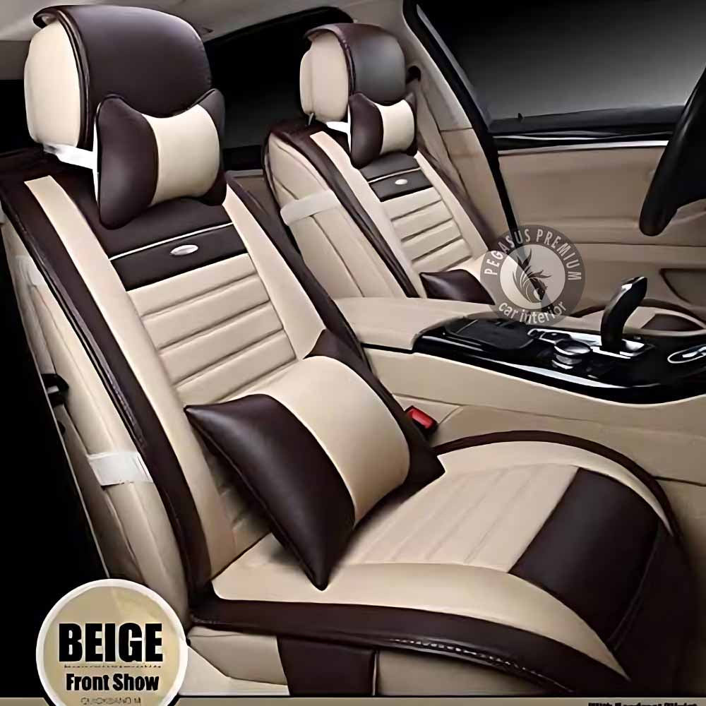 Kia Syros Seat Cover in Beige Pegasus Premium