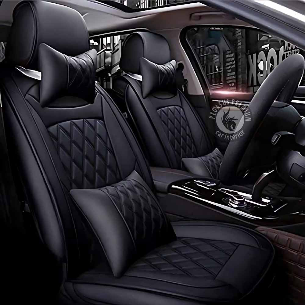 Car Seat Cover in Black Car Shala
