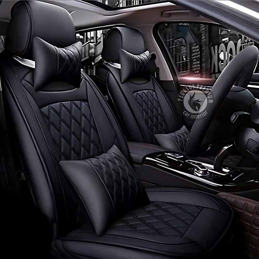 Kia Sonet Seat Cover in Black Pegasus Premium