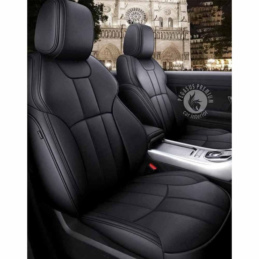Honda City Seat Cover in Black Pegasus Premium