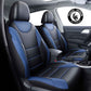 Car Seat Cover in Black Blue Pegasus Premium