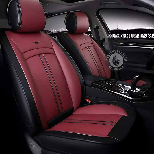 Kia Sonet Seat Cover in Black Cherry Pegasus Premium