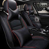 Car Seat Cover in Black Red Car Shala