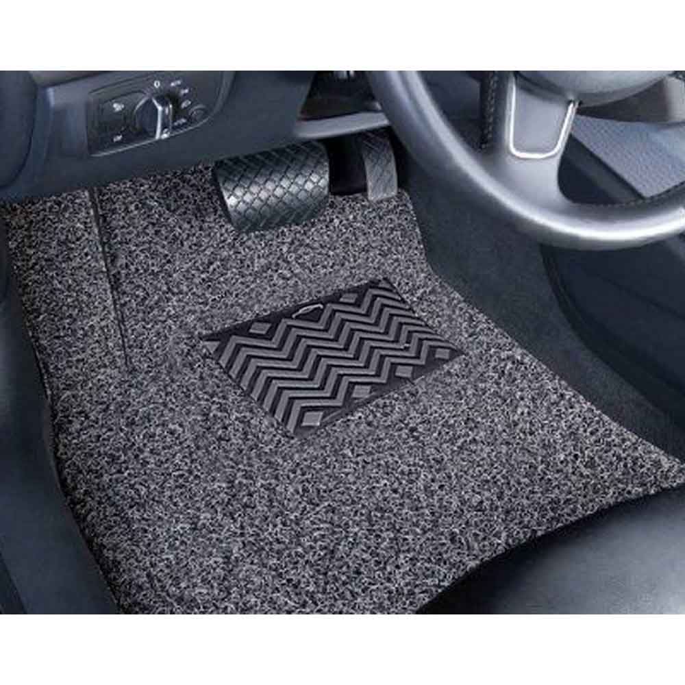 Grass Mats for Car in Black Silver Universal Fitting Anti-Skid Waterproof Compatible All Models