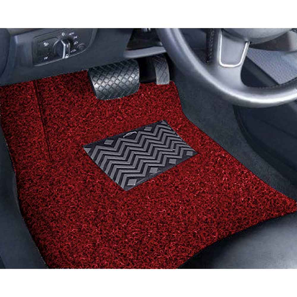 Grass Mats for Car in Red Universal Fitting Anti-Skid Waterproof Compatible All Models