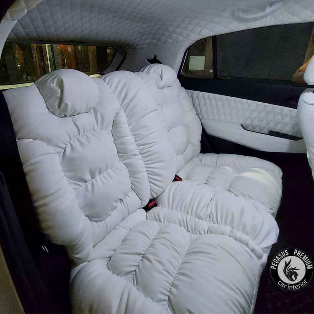 Ultra Comfort Seat Covers For All Cars in White. Pegasus Premium