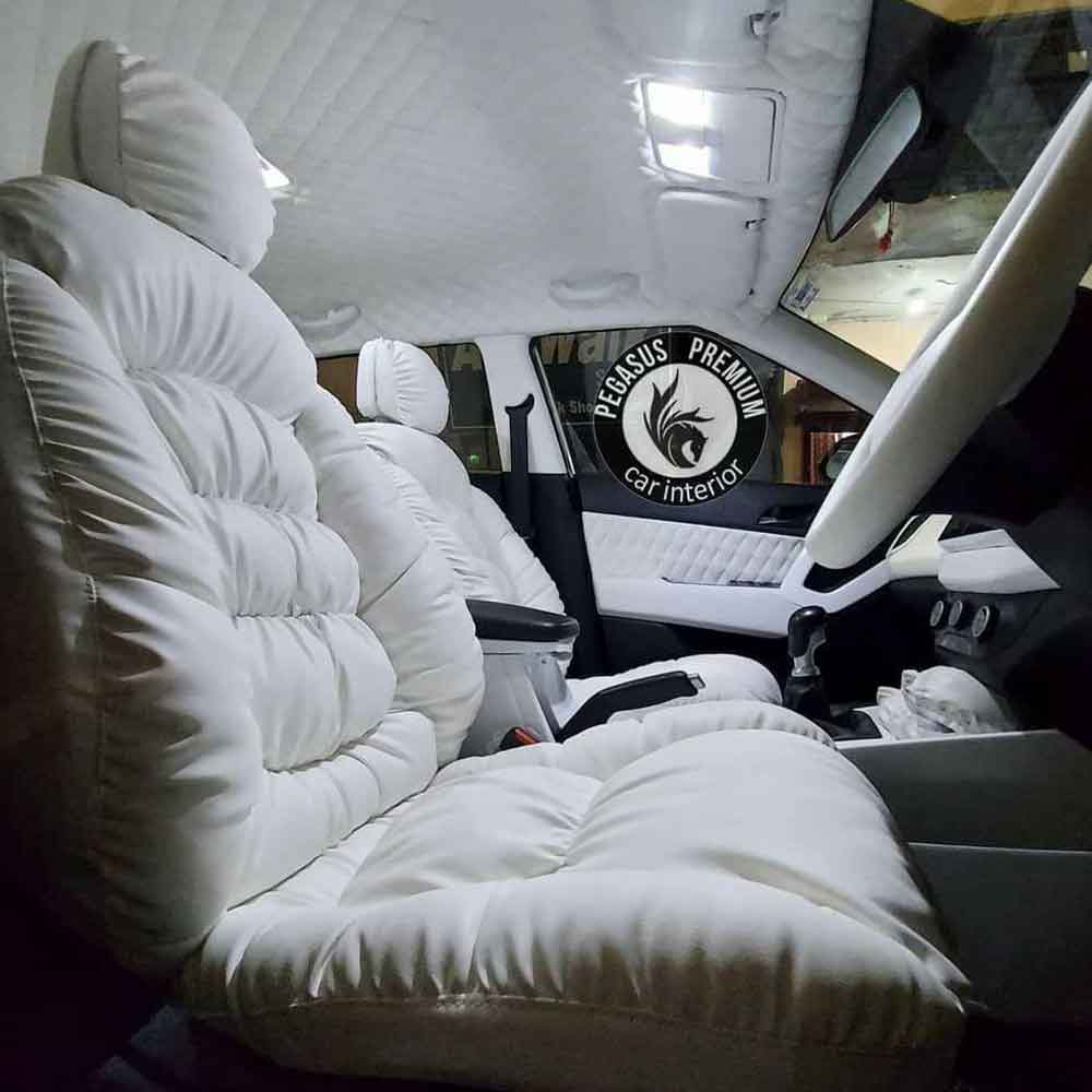 Ultra Comfort Seat Covers For All Cars in White. Pegasus Premium