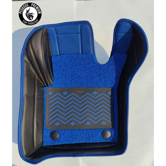 Car Premium Floor Mats in Blue Black Pegasus Premium