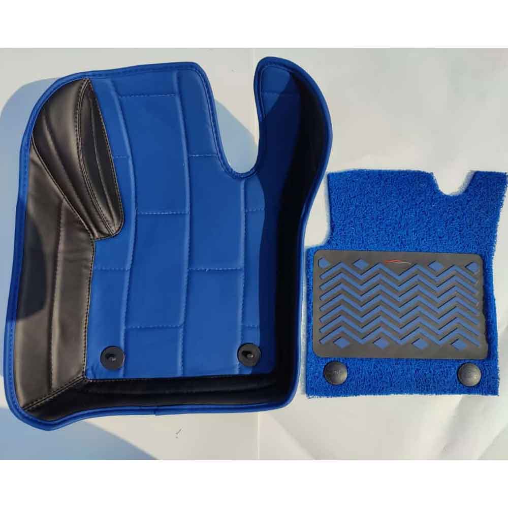 Car Premium Floor Mats in Blue Black Pegasus Premium