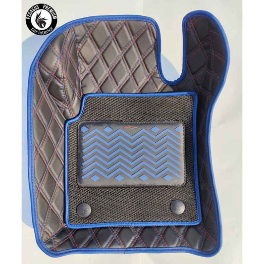 Car Premium Floor Mats in Black Blue Pegasus Premium